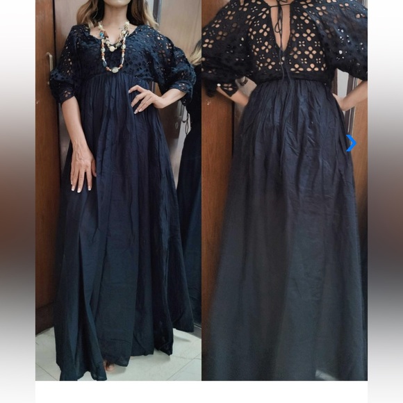 Motivi Embroidered Cotton Dress. Size- M - Picture 3 of 6